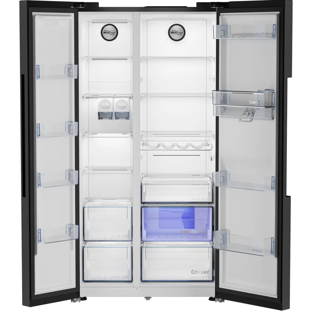 Frigorífico Americano Beko - 576L - NoFrost - Dark Inox com Dispensador - GN163241XBRN - Image 2