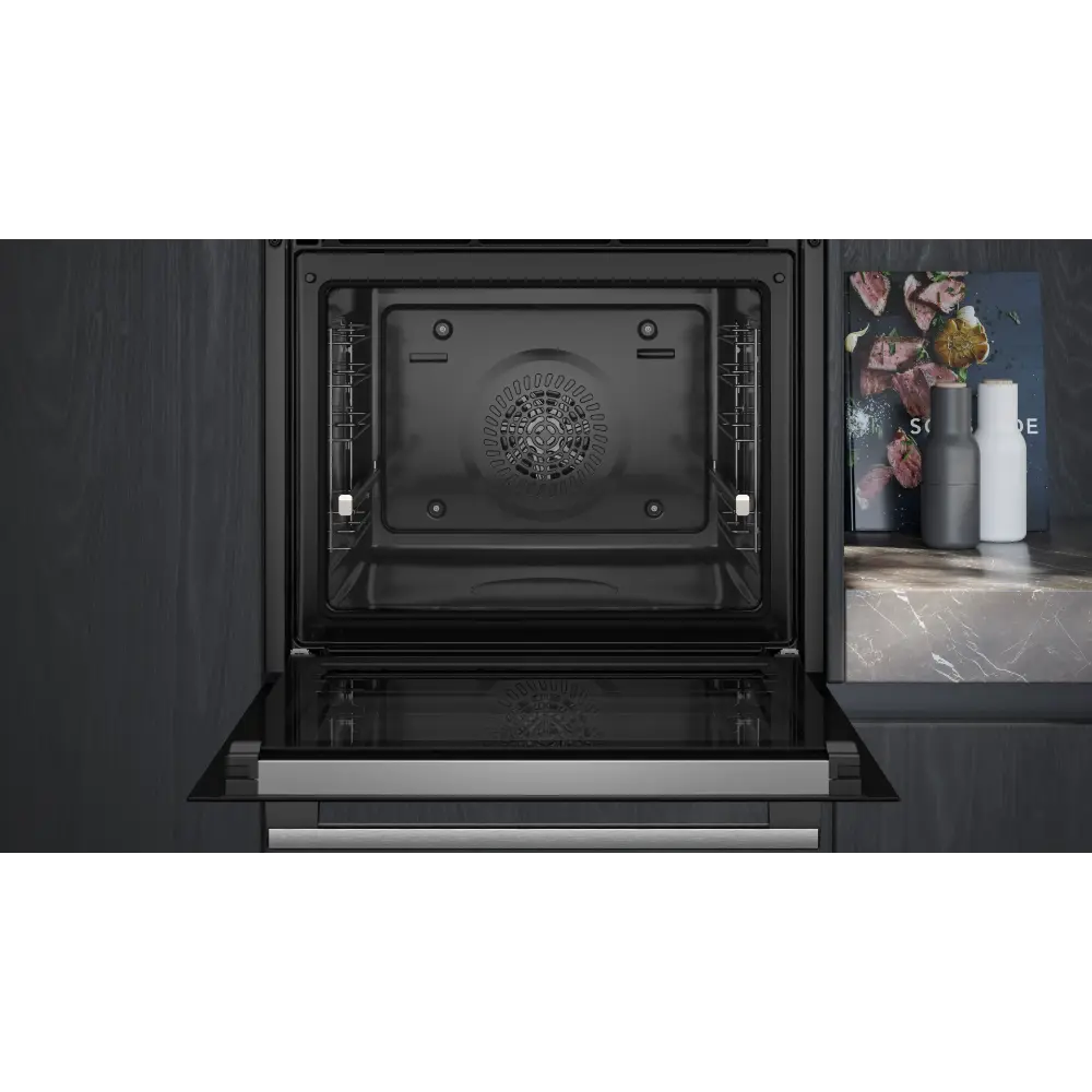 Forno Multifunções Siemens iQ300 - 71L - Pirolítico e Relógio Eletrónico - HB574AER4 - Image 2