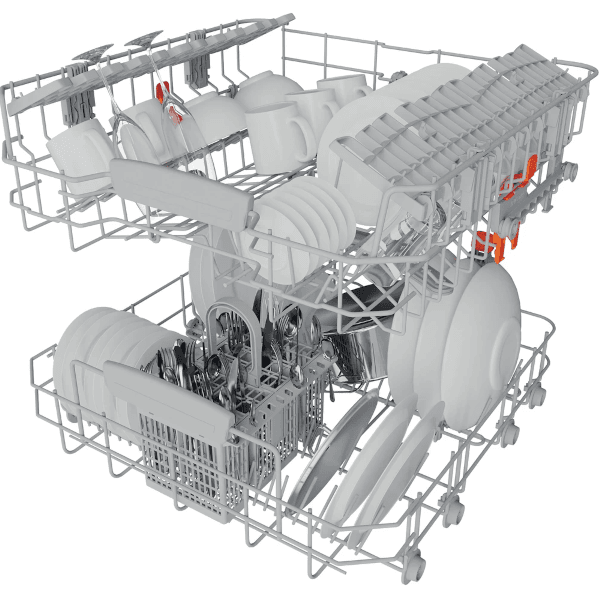 Máquina de Lavar Loiça Encastrável Hotpoint HBC 3C41 W - 59,8 cm, 14 Conjuntos, 9 Programas - Image 4