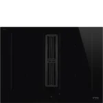 Placa de Indução com Exaustor Integrado Smeg - 70cm - Preto - HOBD472D2