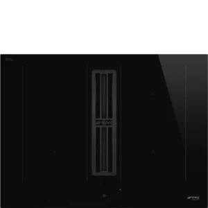 Placa de Indução com Exaustor Integrado Smeg - 70cm - Preto - HOBD472D2