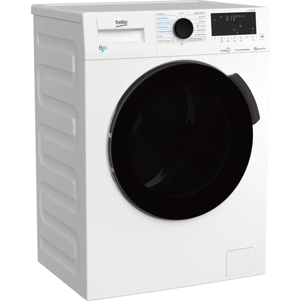 Máquina de Lavar e Secar Roupa Beko - 8|5kg - 1400rpm - SteamCure ProSmart Inverter - HTV 8716 DSW BTR - Image 3