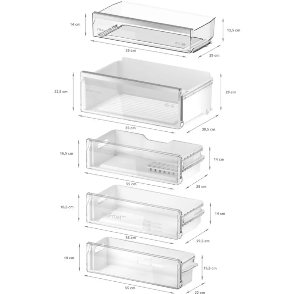 Frigorífico Combinado de Encastre Bosch XL - 194cm Altura - NoFrost - KBN96ADD0 - Image 7