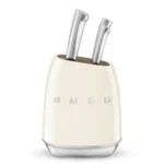 Bloco com Facas Smeg Anni 50 Creme