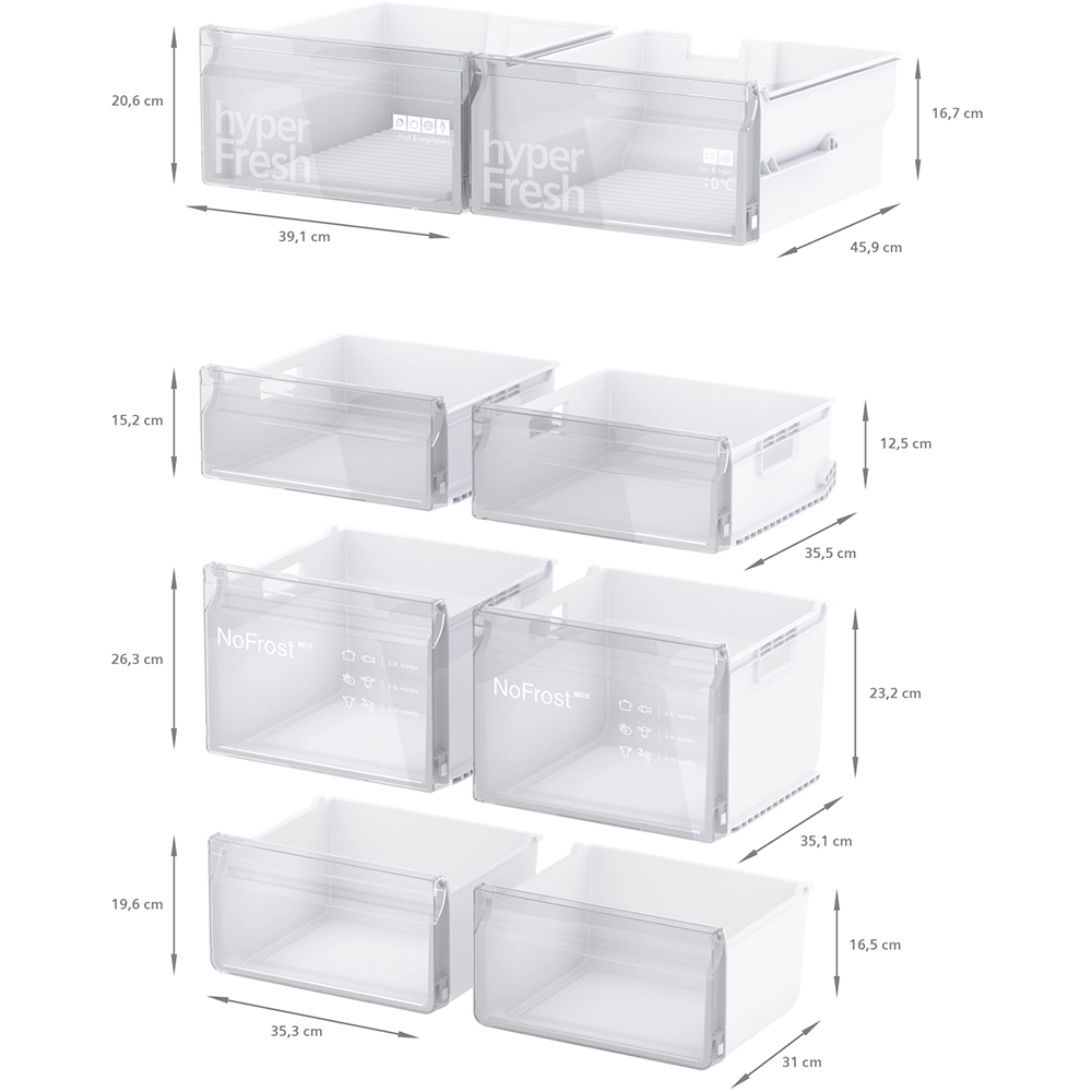 Frigorífico Multiporta Siemens - Inox Anti-dedadas - NoFrost XXL - KF96NVPEA - Image 5