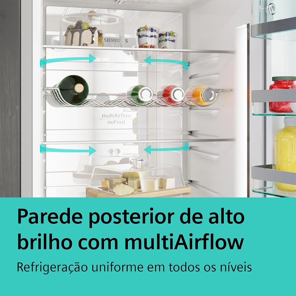Frigorífico Multiporta Siemens - Inox Anti-dedadas - NoFrost XXL - KF96NVPEA - Image 9