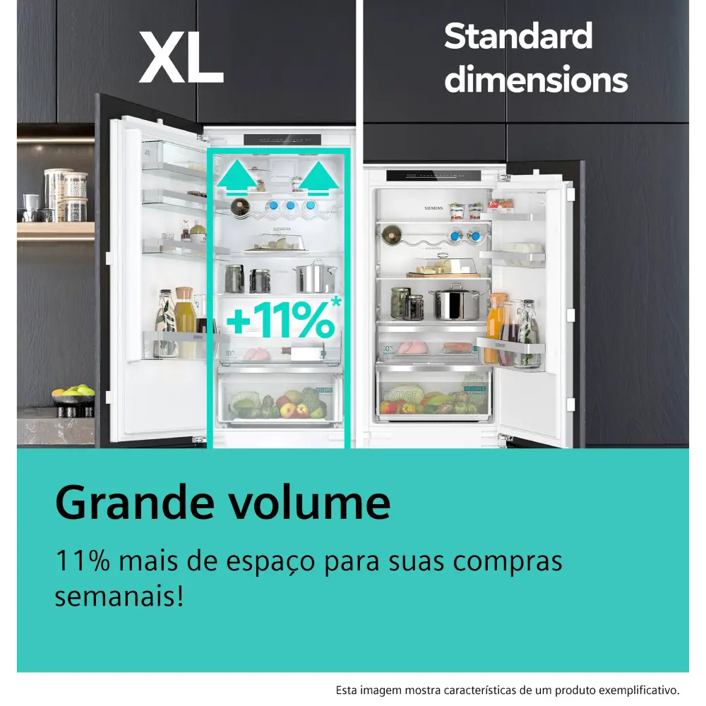 Combinado de Encastre Siemens iQ300 - 193,5 x 55,8 cm - NoFrost e EcoAirflow - KI96NVFD0 - Image 9