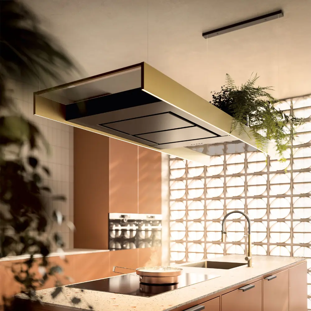 Exaustor Falmec Light Ilha - 120 cm - Bronze - 500 m3/h - Image 2