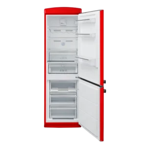 Combinado Retro Meireles - No Frost Total - 330L - Vermelho - Classe E - MFC 366 R.1