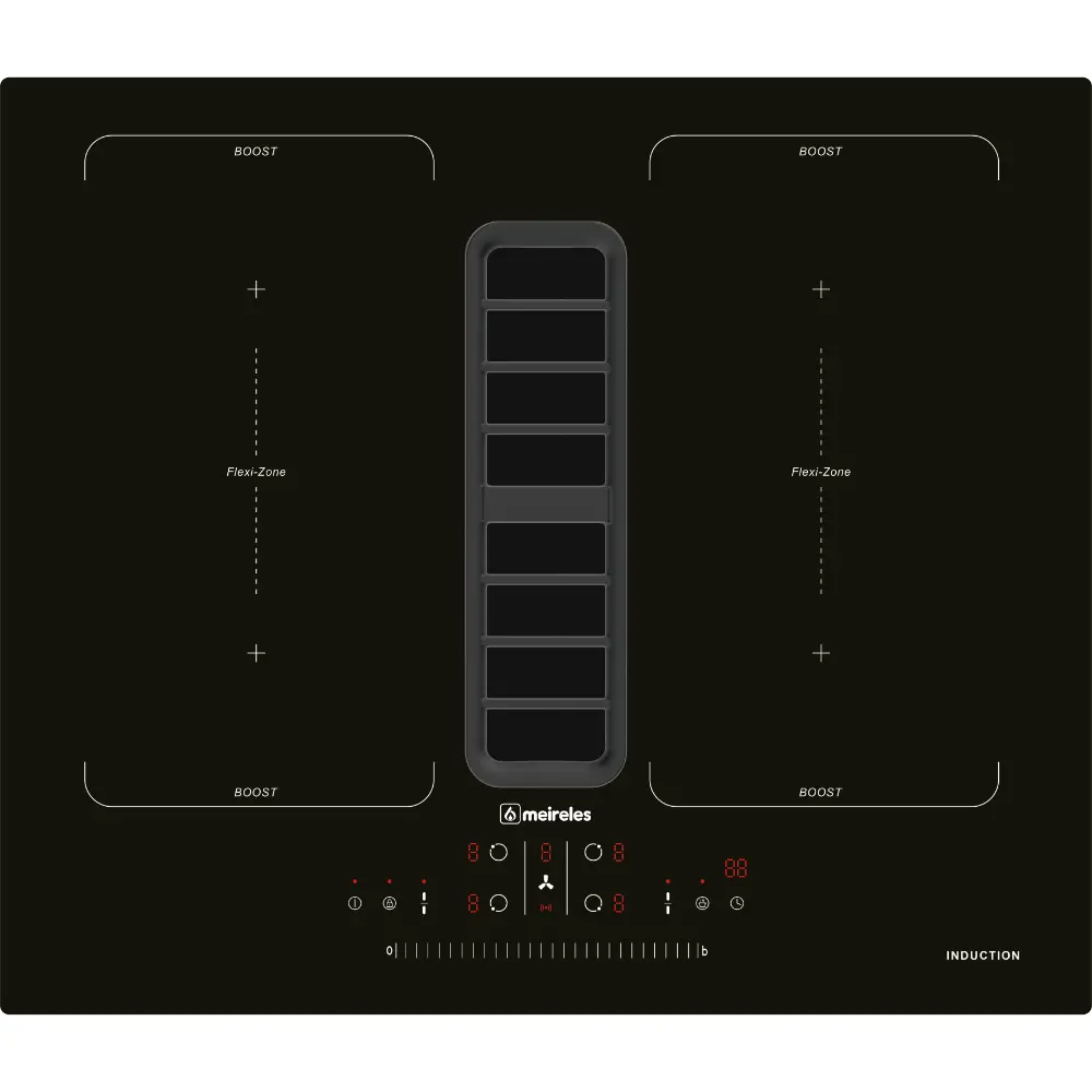 Placa Indução com Exaustor Integrado Meireles MI 6 FLOW
