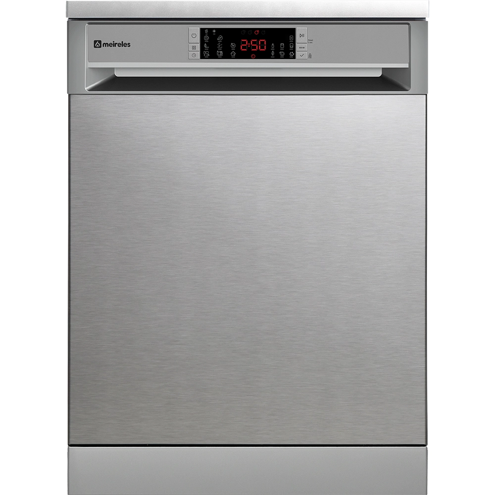 Máquina de Lavar Loiça Meireles MLL 158 X - Livre Instalação - 60cm - Inox - Classe D