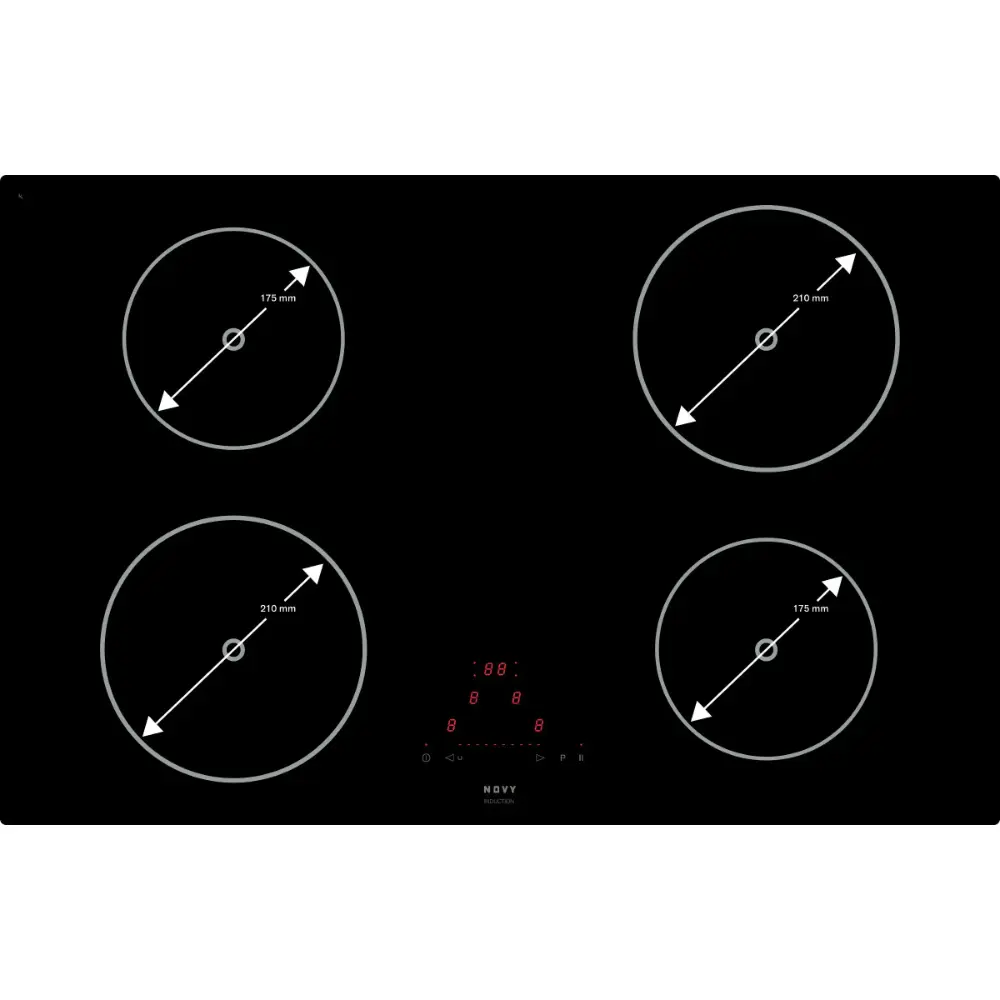 Placa de Indução Novy Conforto 1755 Preto - Image 4