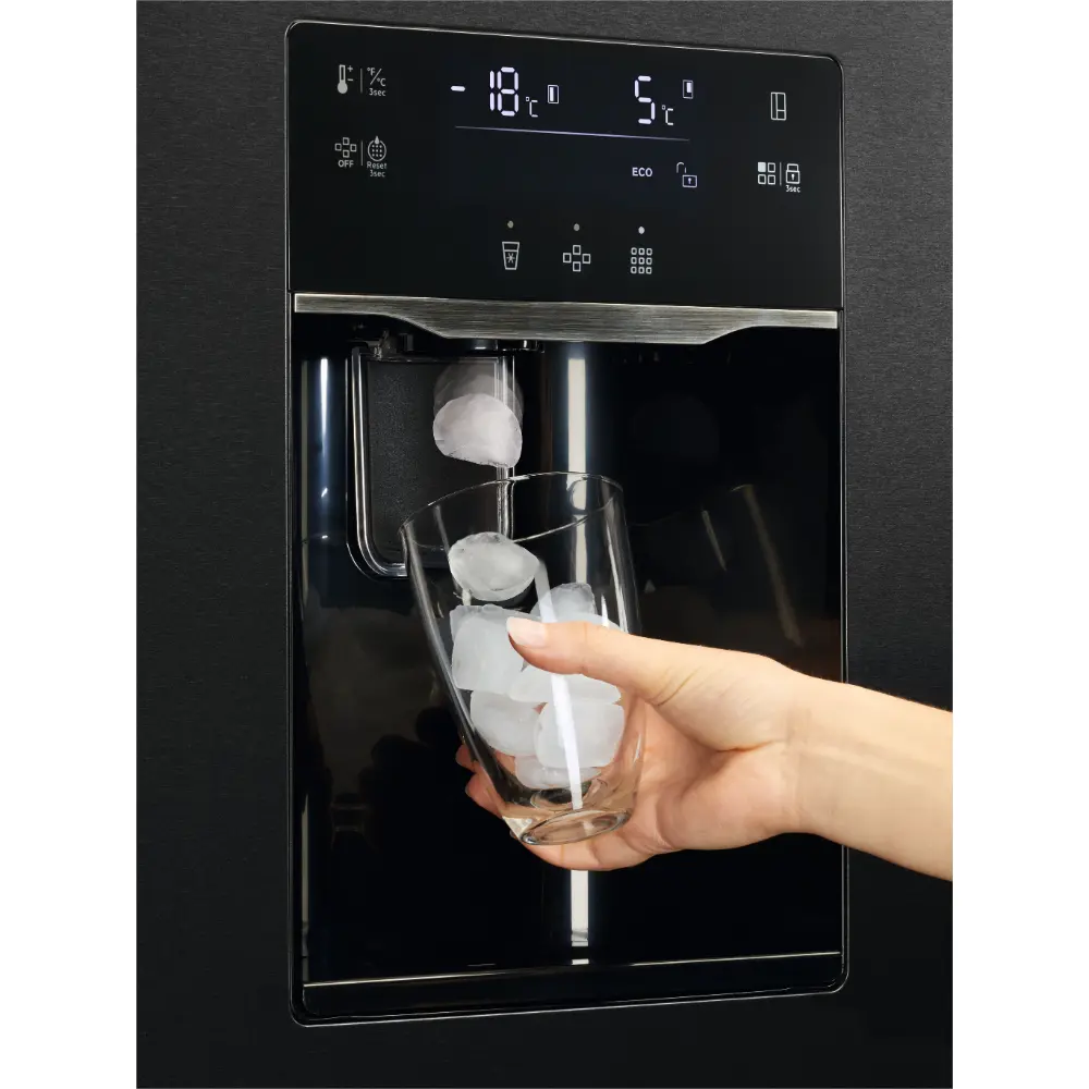 Frigorífico Americano AEG - 573L - NoFrost - Side-by-Side Preto - ORX9V351DB - Image 4