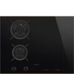 Placa Mista Smeg DNS (Indução e Gás) - 65cm - Vidro Preto - PM6643R
