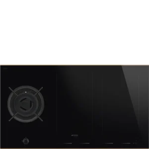 Placa Mista Smeg DNS (Indução e Gás) - 90cm - Vidro Preto - PM6954R