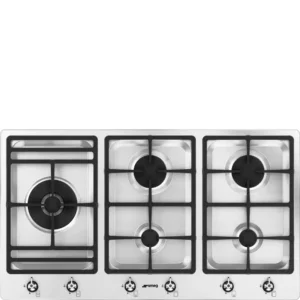 Placa a Gás Smeg Classica - 90cm - 5 Queimadores - Inox - PS9062