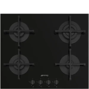 Placa a Gás Smeg Selezione - 60cm - 4 Queimadores - Vidro Preto - PV264B