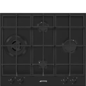 Placa a Gás Smeg Classica - 60cm - 4 Queimadores - Preto Mate - PX364LMB
