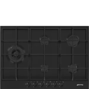 Placa a Gás Smeg Classica - 72cm - 5 Queimadores - Preto Mate - PX375LMB