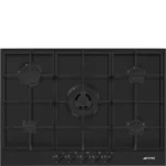 Placa a Gás Smeg Classica - 72cm - 5 Queimadores - Preto Mate - PX375MB