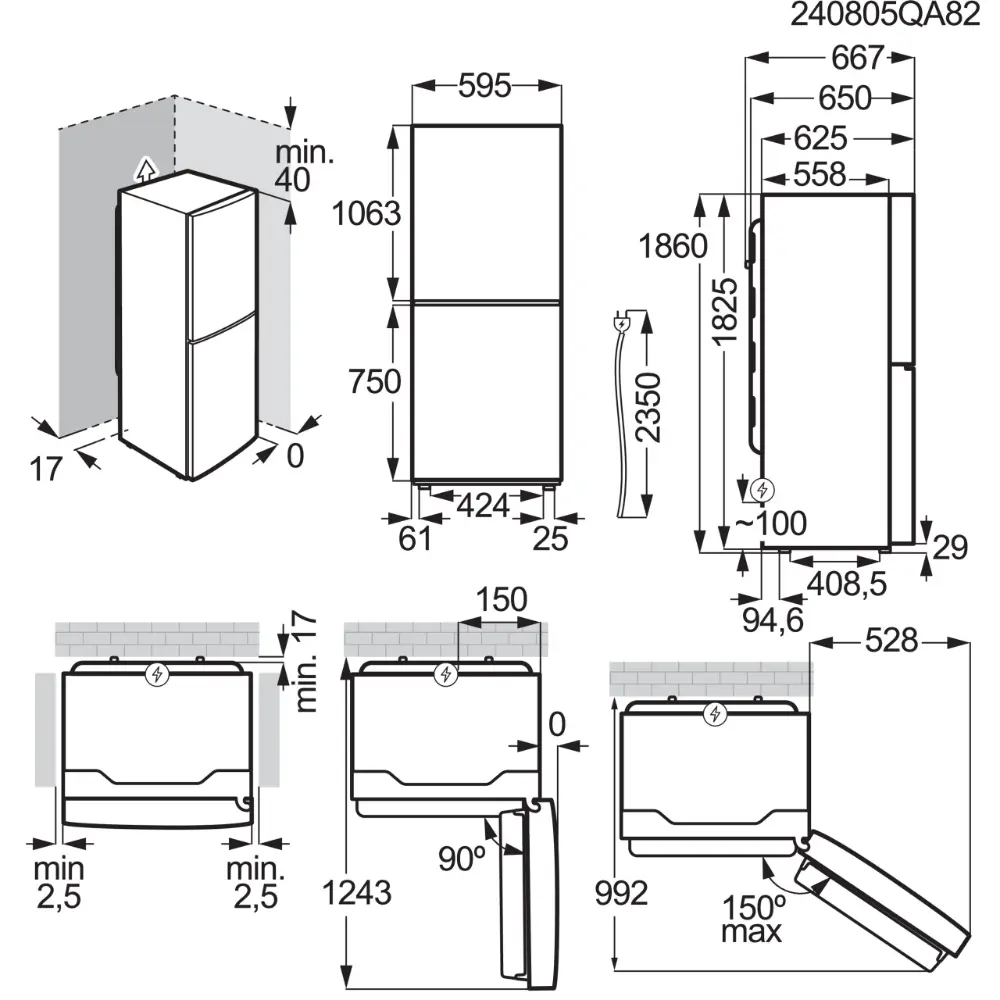 Frigorífico Combinado AEG - 186cm - CustomFlex - NoFrost Inox - RCB632E9MU - Image 8