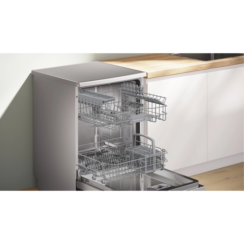 Máquina de Lavar Loiça Bosch SMS4HKI07E - Livre Instalação - 60cm - Inox - Classe D - Image 2