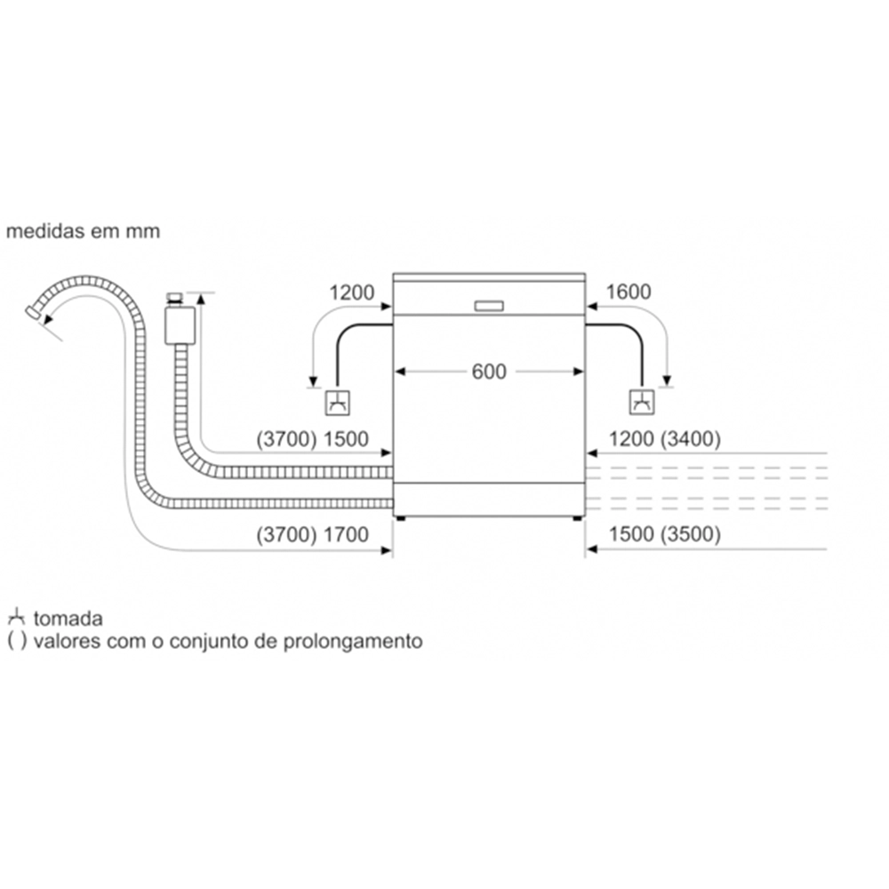 Máquina de Lavar Loiça Bosch SMV2ITX09E - Encastre Total - 60cm - 13 Conjuntos - Classe E - Image 10