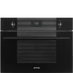 Micro-ondas com Grill de Encastre Smeg Linea - 45cm Altura - Preto - SO4101M0B3