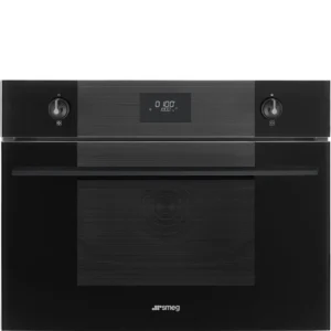 Micro-ondas com Grill de Encastre Smeg Linea - 45cm Altura - Preto - SO4101M0B3