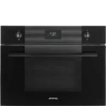 Forno com Microondas Smeg SO4101M1B3 - Linea, Preto, 60x45cm