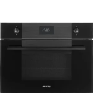 Forno com Microondas Smeg SO4101M1B3 - Linea, Preto, 60x45cm