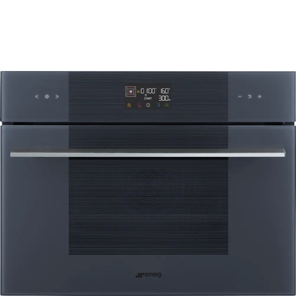 Forno com Microondas Smeg SO4102M1G - Linea, Neptune Grey,60x45cm