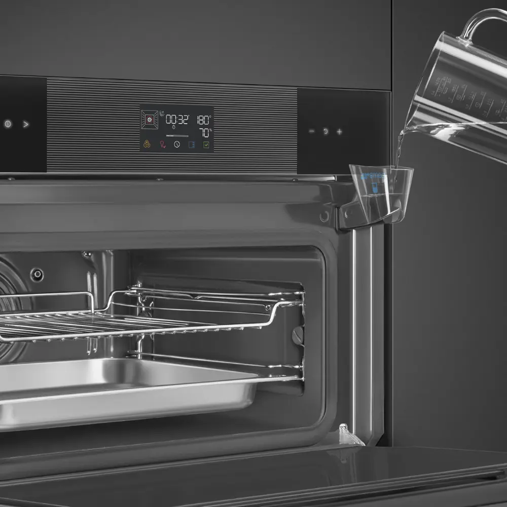 Forno Steam100 Smeg SO4102S3B3 - Linea, Preto, 60x45cm, A++ - Image 5