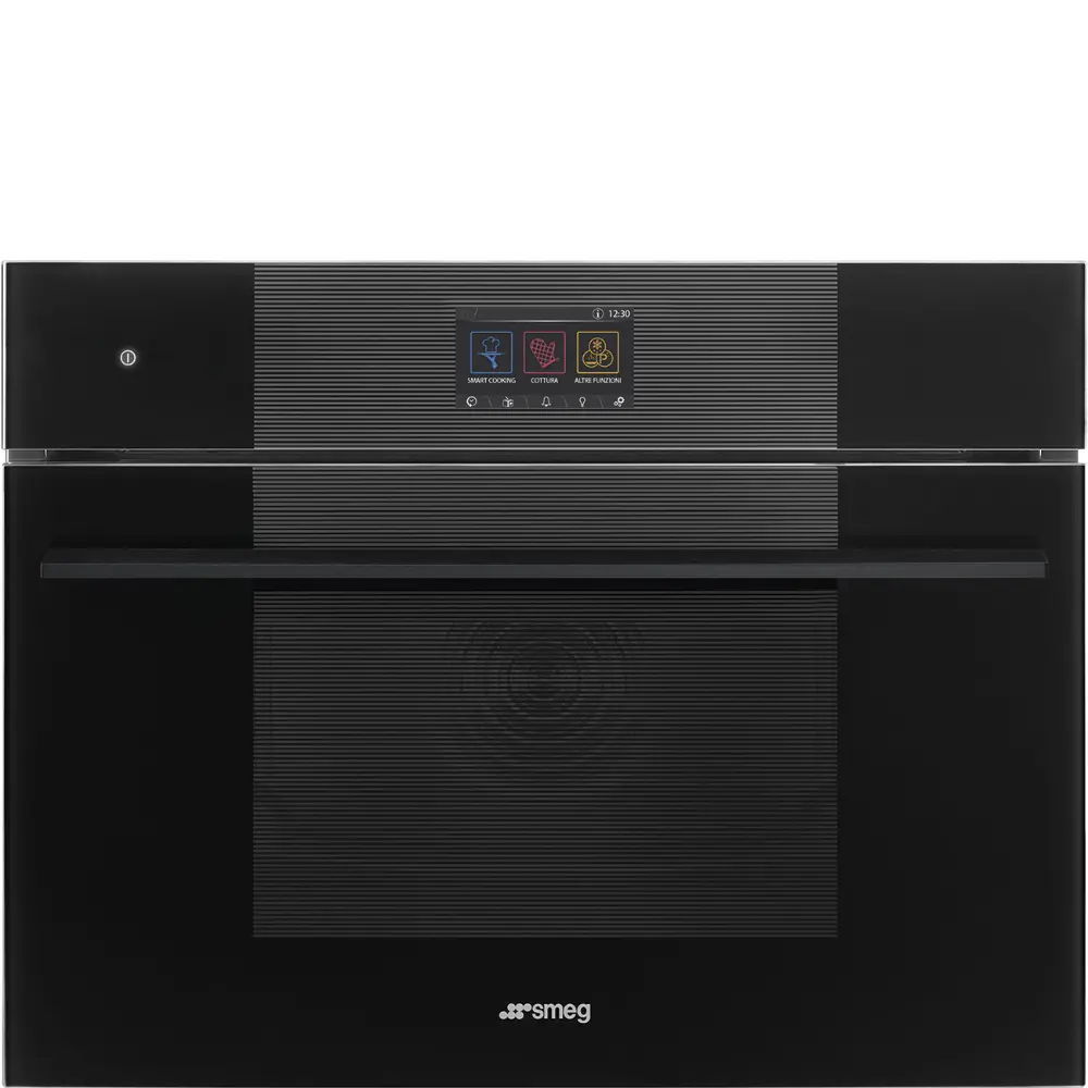 Forno Steam100Pro Smeg SO4104S4PB3 - Linea, Preto, 60x45cm, A++