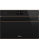Forno com Microondas Smeg SO4602M1NR - DSN, Preto,60x45cm