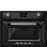 Forno com Microondas Smeg SO4902M1N - Victoria, Preto, 60x45cm