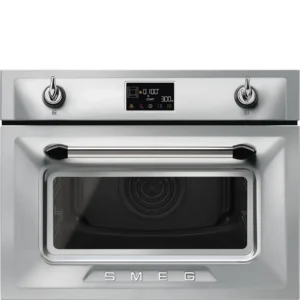 Forno com Microondas Smeg SO4902M1X - Victoria, Inox, 60x45cm