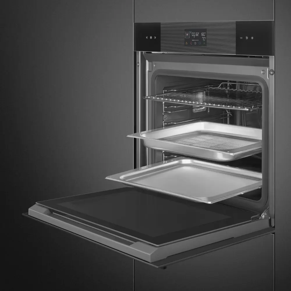 Forno Steam100 Smeg SO6102S3PB3 - Linea, Preto, 60x60cm, A++ - Image 4