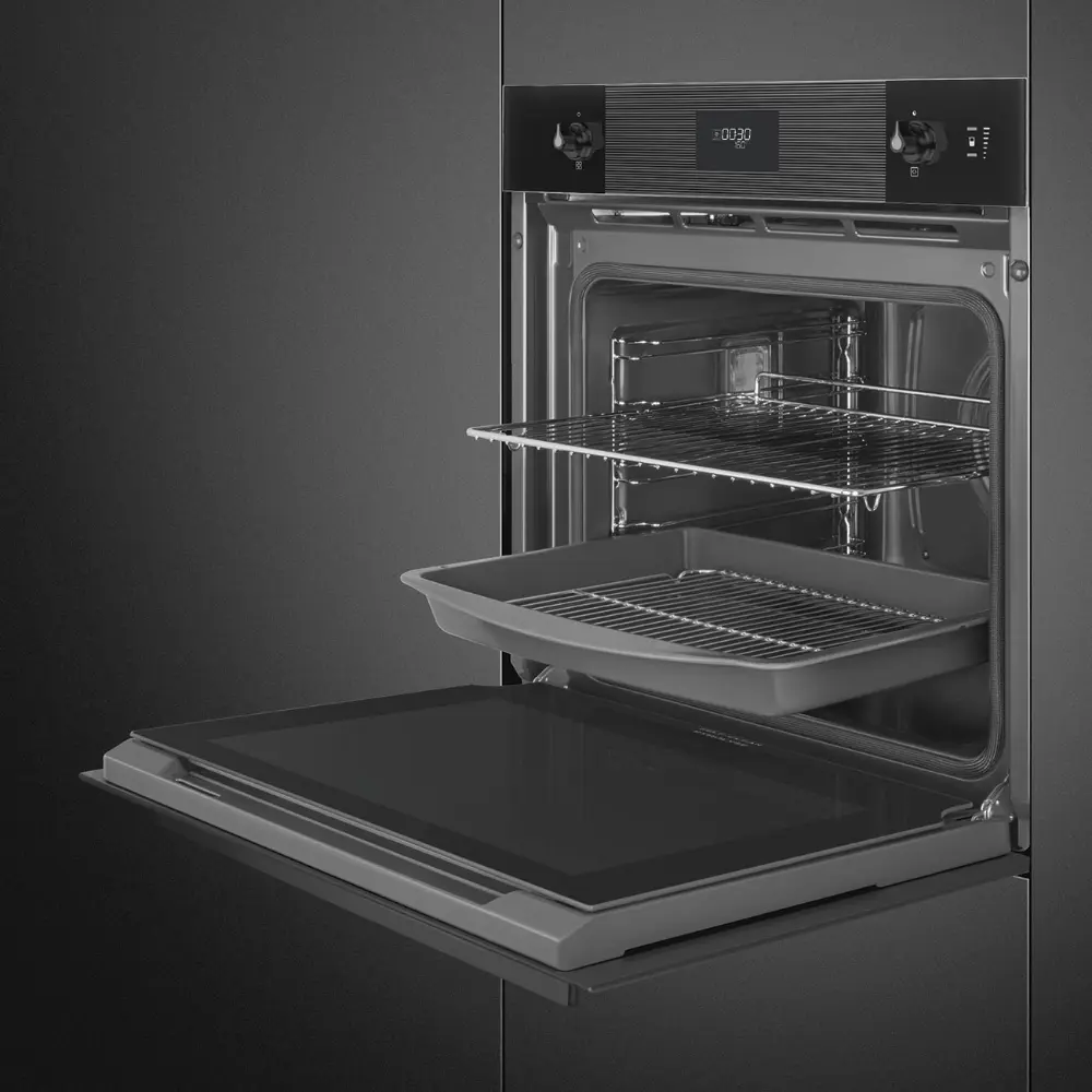 Forno Piro Steam Smeg SOP6101S2B3 - Linea, Preto, 60x60cm, A+ - Image 9