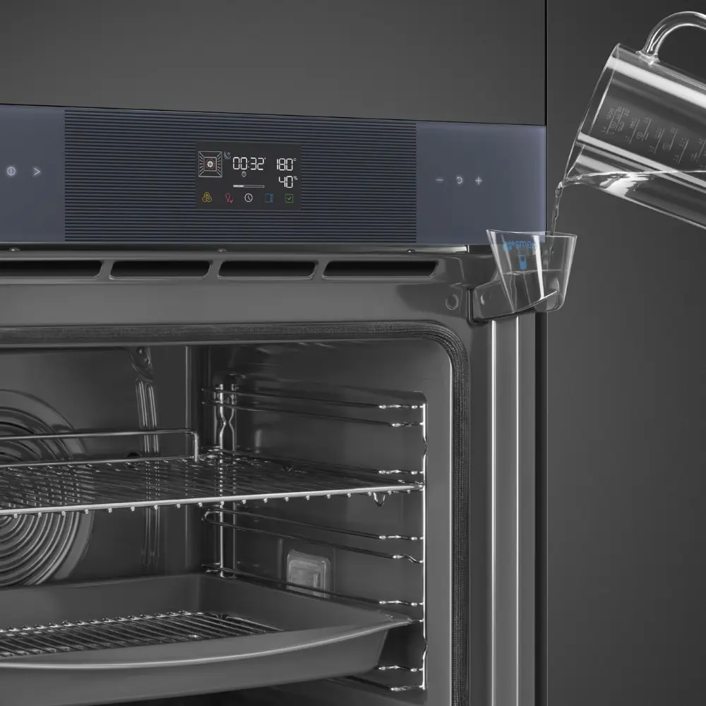 Forno Piro Steam Smeg SOP6102S2PG - Linea, Neptune Grey, 60x60cm, A+ - Image 6