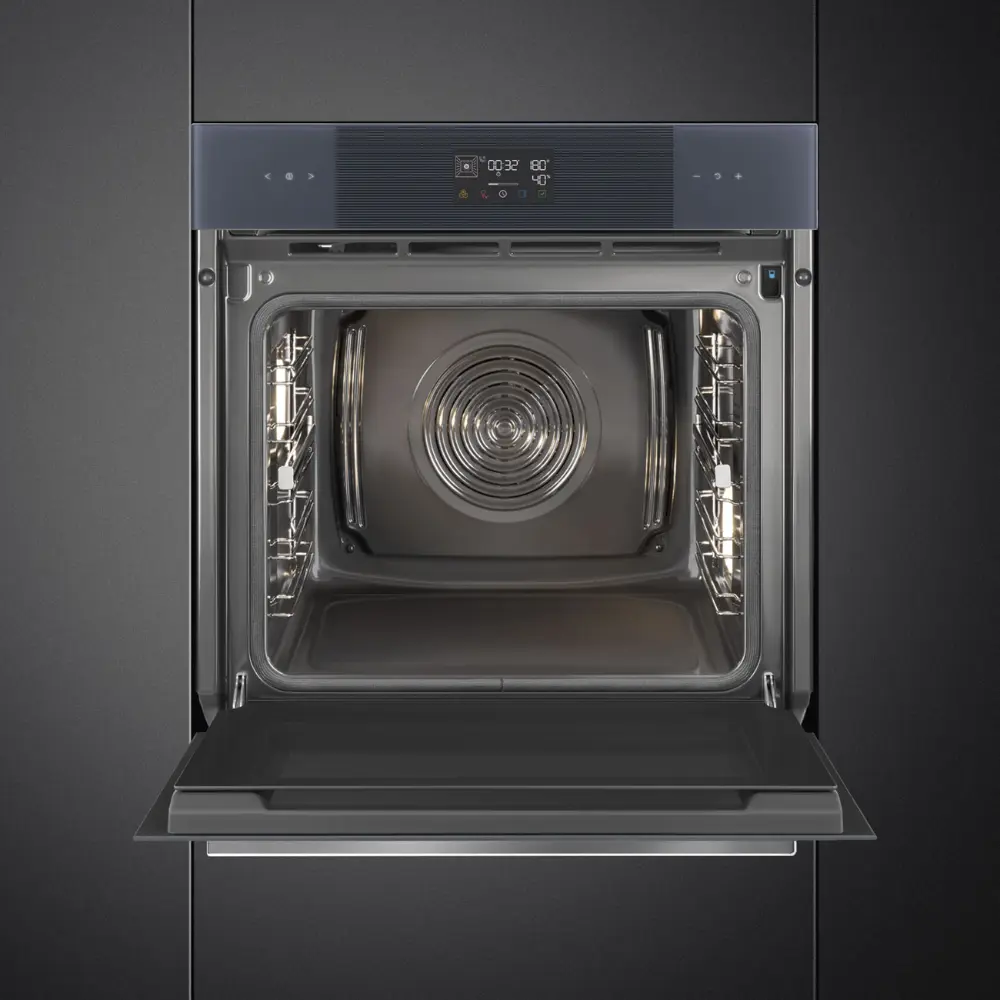 Forno Piro Steam Smeg SOP6102S2PG - Linea, Neptune Grey, 60x60cm, A+ - Image 2