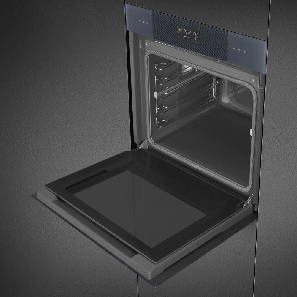 Forno Piro Steam Smeg SOP6102S2PG - Linea, Neptune Grey, 60x60cm, A+ - Image 8