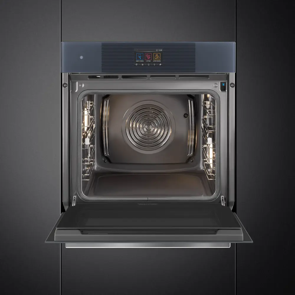 Forno Piro Steam Smeg SOP6104S2PG - Linea, Neptune Grey, 60x60cm, A+ - Image 2