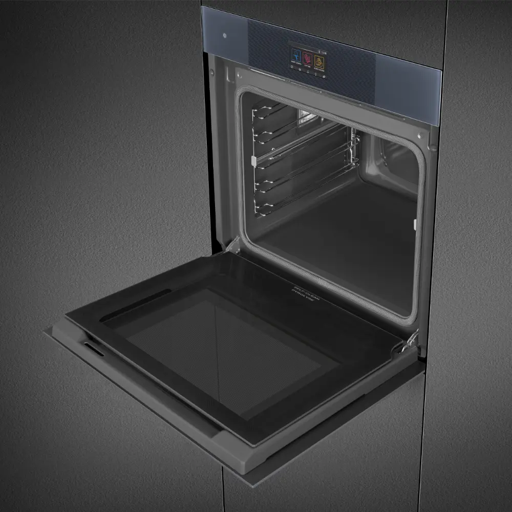 Forno Piro Steam Smeg SOP6104S2PG - Linea, Neptune Grey, 60x60cm, A+ - Image 7