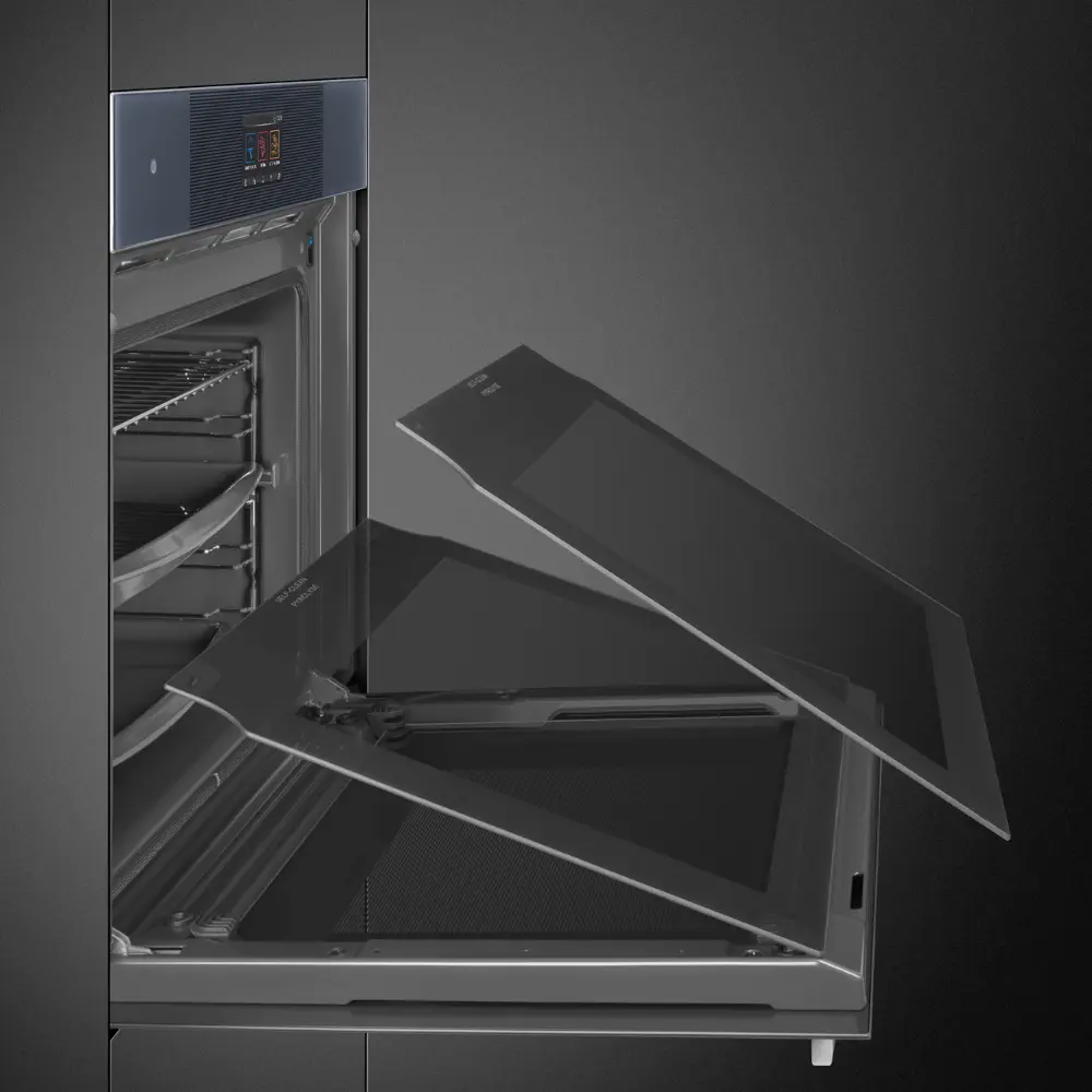 Forno Piro Steam Smeg SOP6104S2PG - Linea, Neptune Grey, 60x60cm, A+ - Image 8