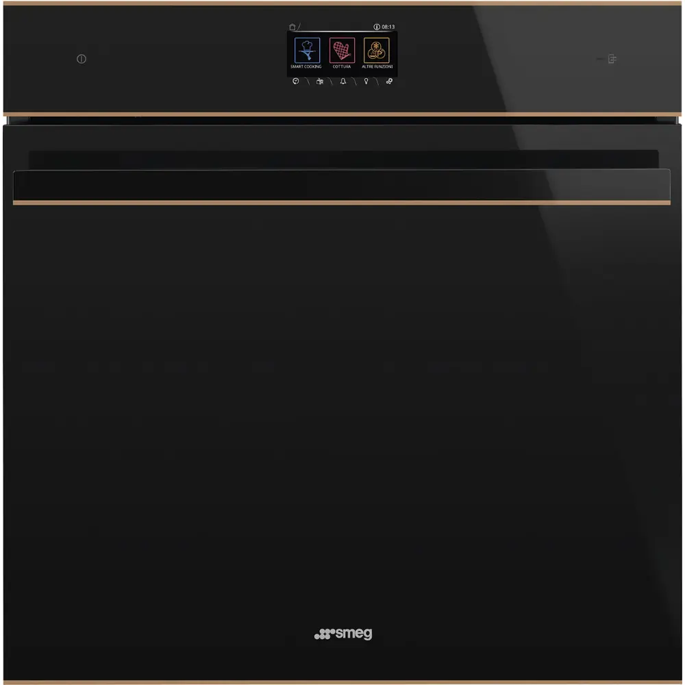 Forno Piro Steam Smeg SOP6604S2PNR - DSN, Preto, 60x60cm, A+