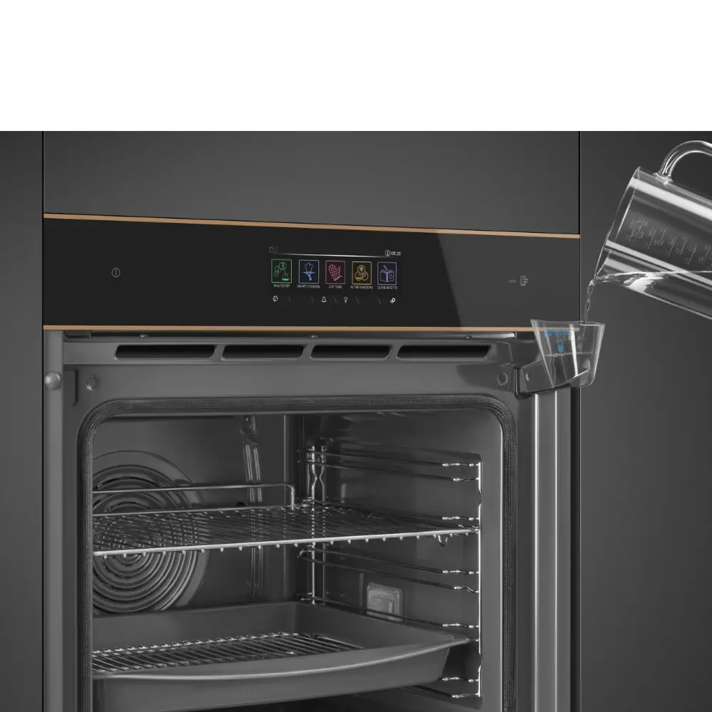 Forno Piro Steam Smeg SOP6606WS2PNR - DSN, Preto, 60x60cm, Connect, A+ - Image 5
