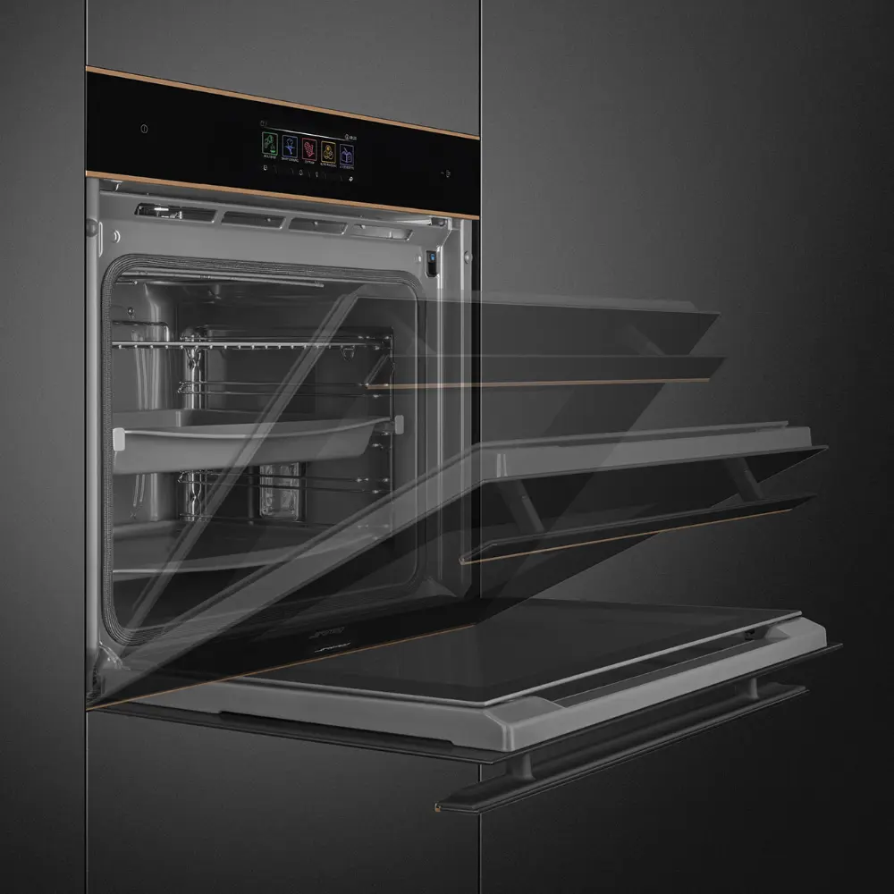 Forno Piro Steam Smeg SOP6606WS2PNR - DSN, Preto, 60x60cm, Connect, A+ - Image 4