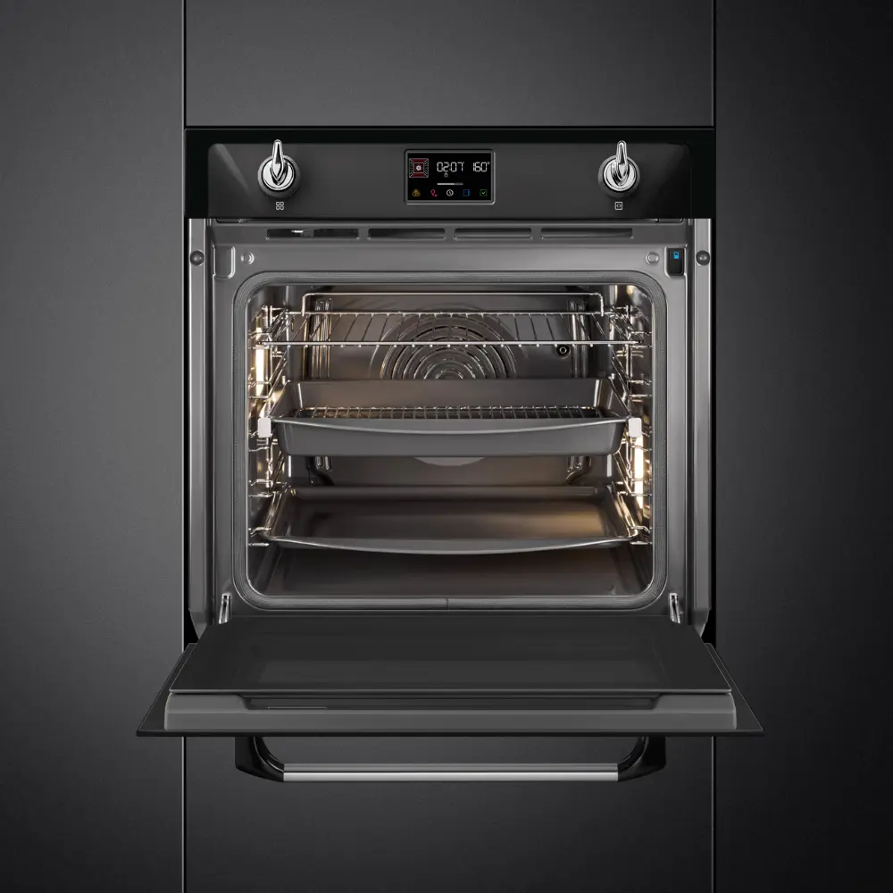 Forno Piro Steam Smeg SOP6902S2PN - Victoria, Preto, 60x60cm, A+ - Image 2