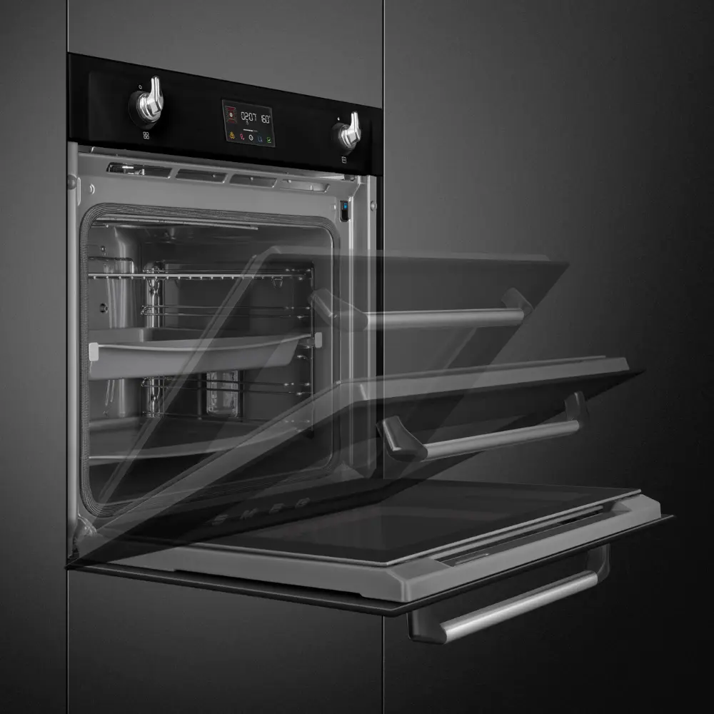 Forno Piro Steam Smeg SOP6902S2PN - Victoria, Preto, 60x60cm, A+ - Image 5